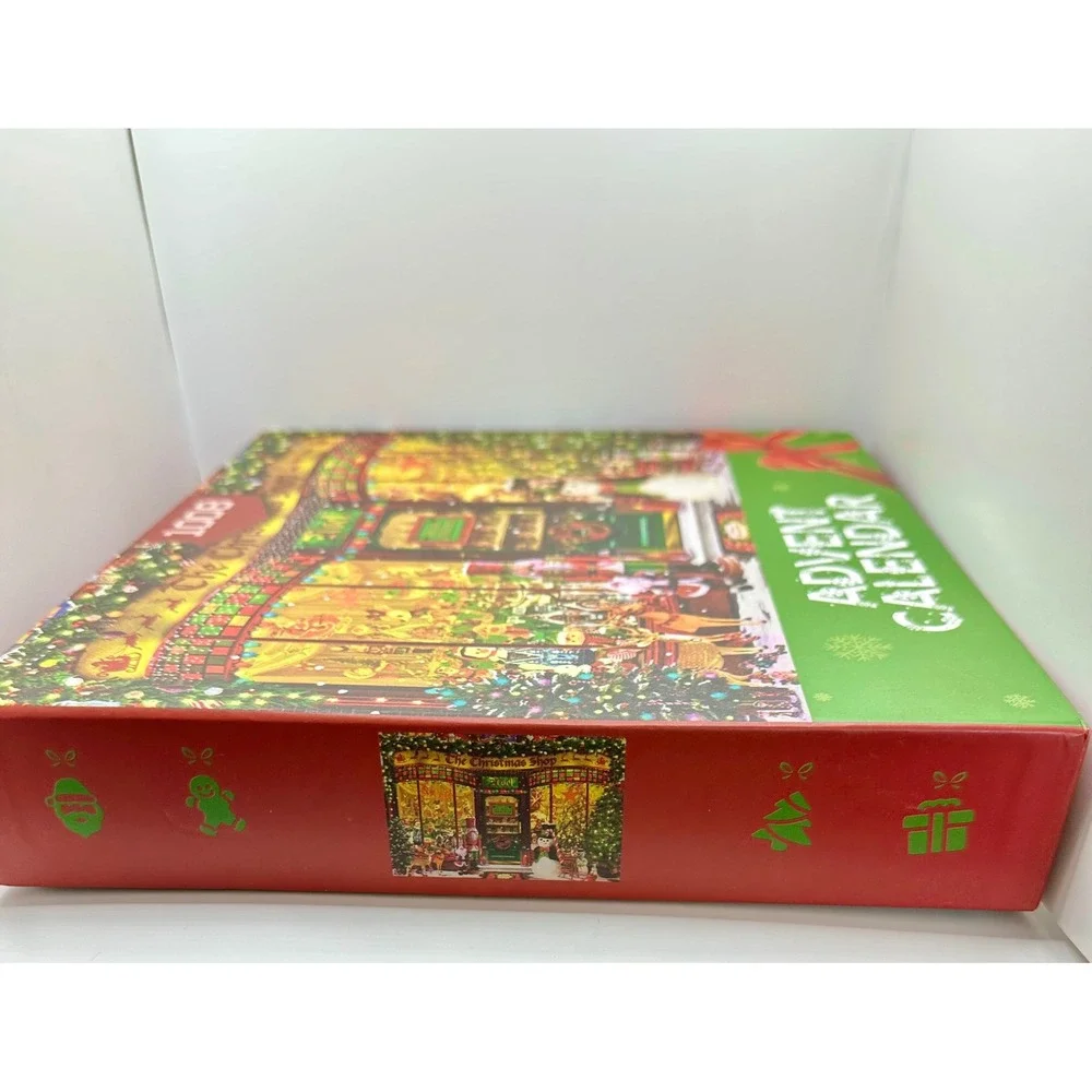 1008 Piece Christmas Shop Advent Calendar Jigsaw‎ Puzzle Boxed Holiday Fun